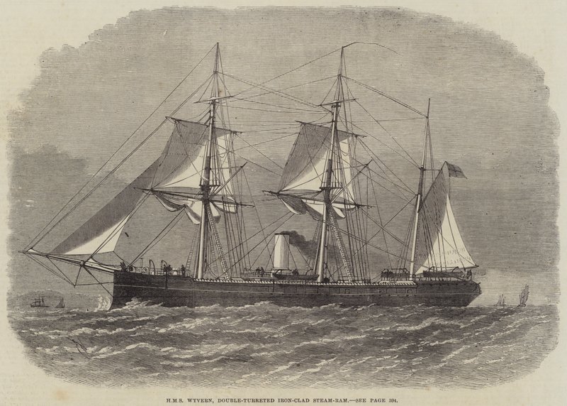 HMS Wyvern, Steam-Clad Iron-Clad Double-Turreted de Edwin Weedon