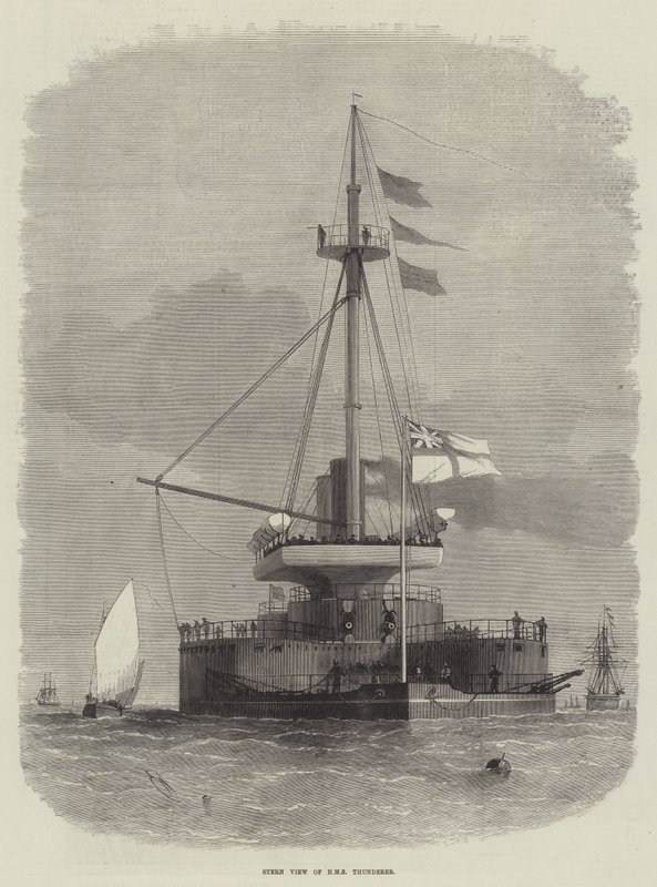 Visão severa do HMS Thunderer de Edwin Weedon