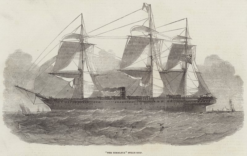 O Navio a Vapor do Himalaia de Edwin Weedon