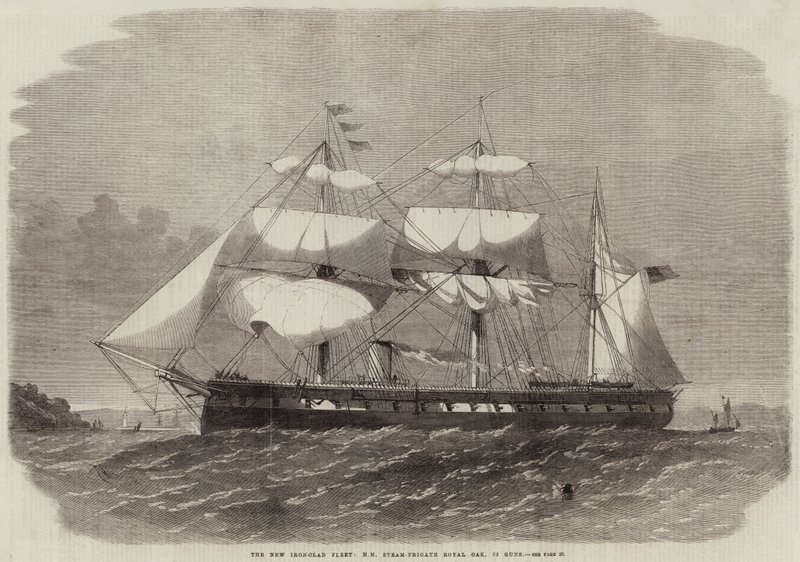 A Nova Frota de Ferro, HM Steam-Fragata Royal Oak, 32 Armas de Edwin Weedon