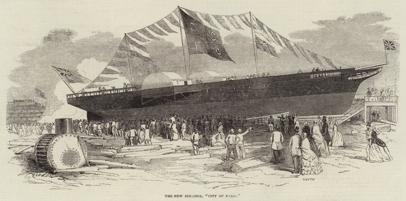 O Novo Navio, Cidade de Paris de Edwin Weedon