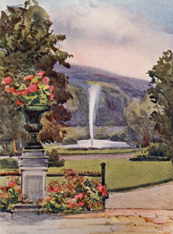 O Reno: Homburg, primavera elisabetana (litografia a cores) de Effie Jardine