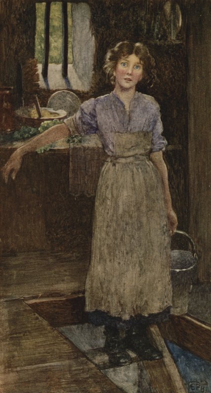Mas Deus tem alguns de nós a quem sussurra ao ouvido (cor litho) de Eleanor Fortescue Brickdale
