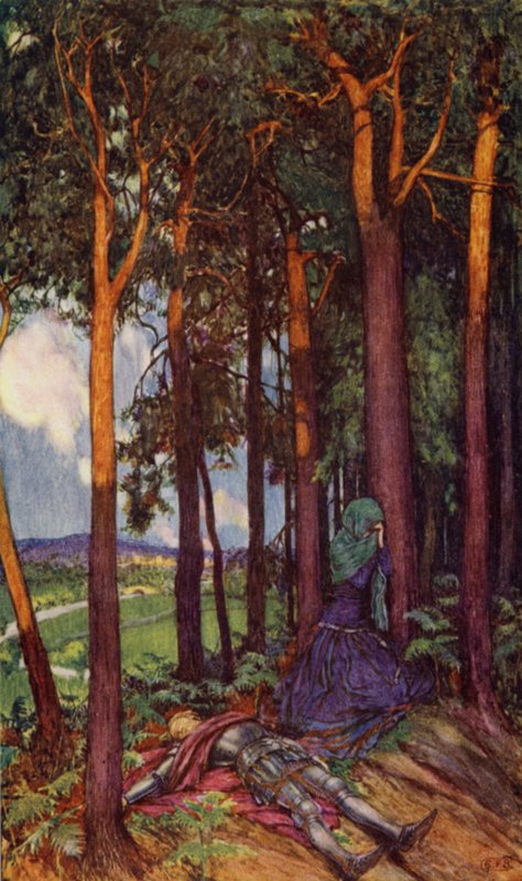 Enid (lito colorido) de Eleanor Fortescue Brickdale