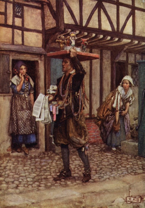 Bons truques para senhoras, baratos, escolhidos, corajosos e novos (lito a cores) de Eleanor Fortescue Brickdale