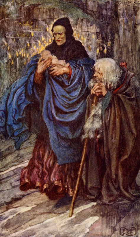 Guinevere (cor litho) de Eleanor Fortescue Brickdale