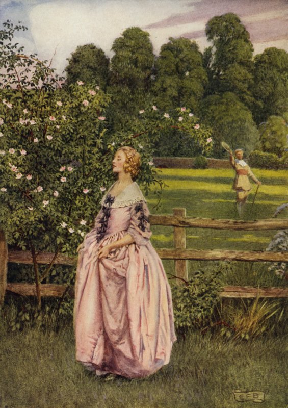 Se ela não é assim comigo, que me importa quão justa ela seja? (lito colorido) de Eleanor Fortescue Brickdale