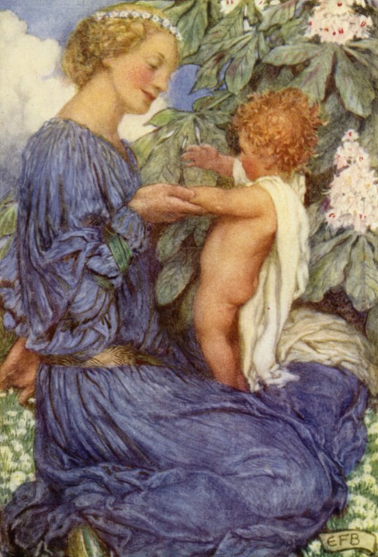 A Última Viagem juntos (cor litho) de Eleanor Fortescue Brickdale
