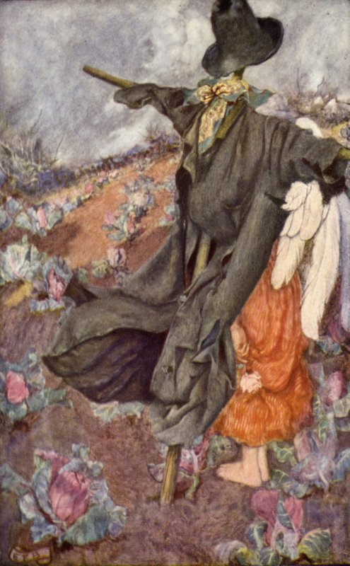 "O mundo e o que ele teme" (lito colorido) de Eleanor Fortescue Brickdale