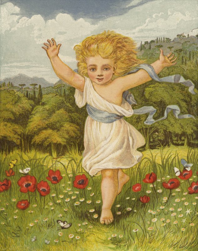 A cotovia despertou visões de esperanças sem fim (cor litho) de Eleanor Fortescue Brickdale