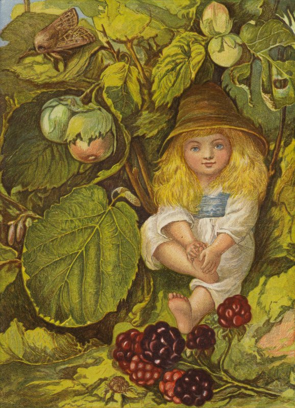 O caramanchão do arbusto de nozes (cor litho) de Eleanor Fortescue Brickdale