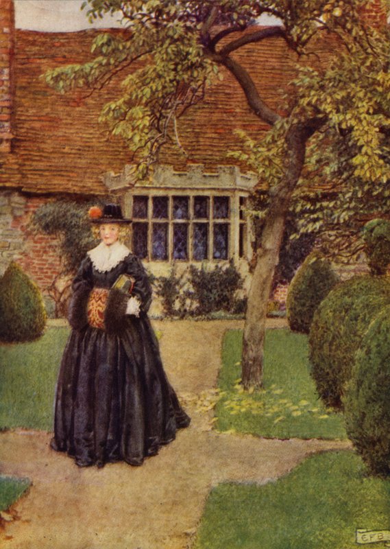 Quando em sedas minha Julia vai (lito colorido) de Eleanor Fortescue Brickdale