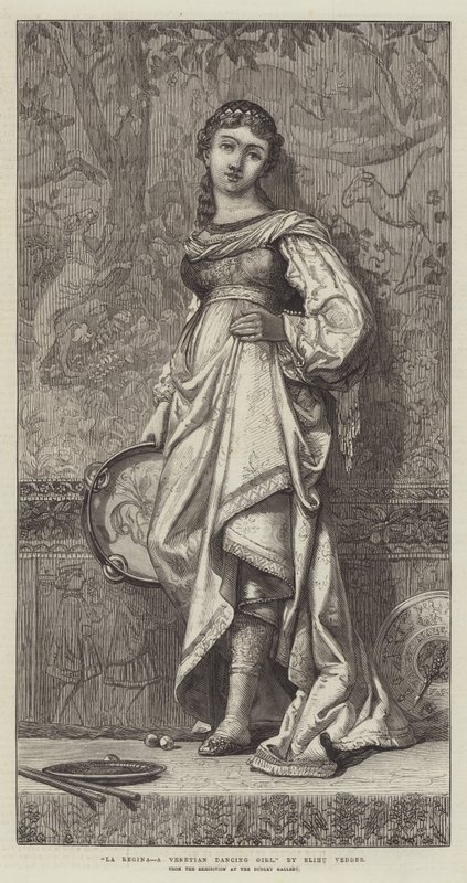 La Regina, uma menina de dança veneziana de Elihu Vedder