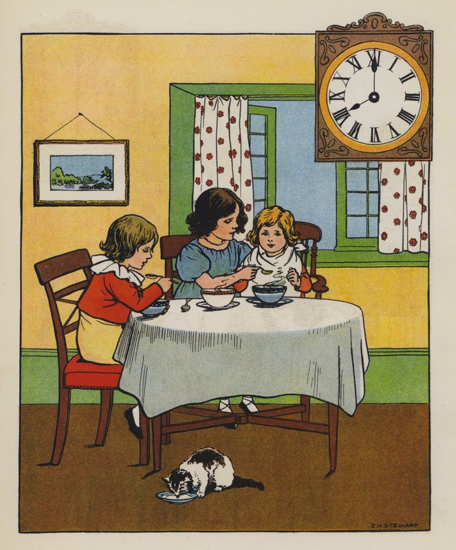 Pequeno almoço (cor litho) de Elise H. Stewart