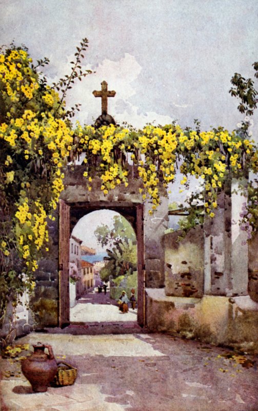 Uma porta da capela (cor litho) de Ella Du Cane