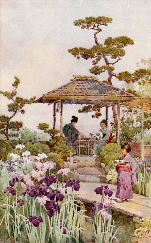 Um Jardim de Íris (cor litho) de Ella Du Cane
