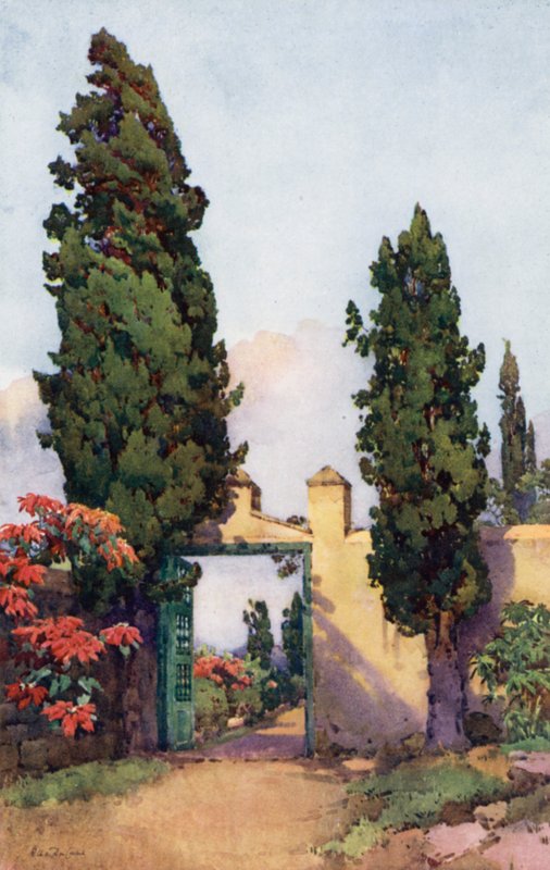 Um antigo portal (cor litho) de Ella Du Cane
