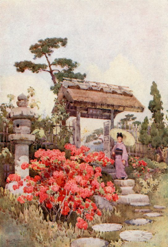 Azáleas (cor litho) de Ella Du Cane