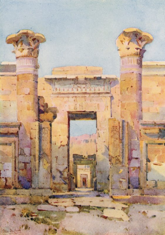 Medinet-Habu (Black Litho) de Ella Du Cane