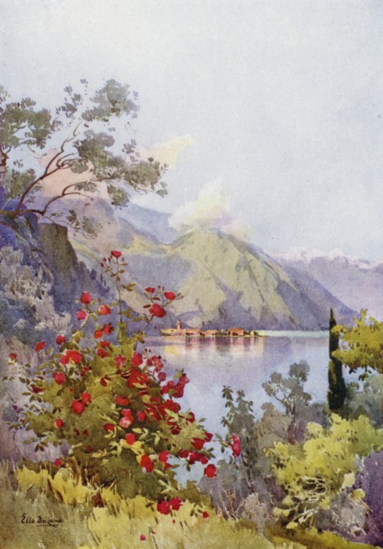 Menaggio, Lago Como (cor litho) de Ella Du Cane