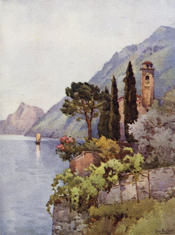 Oria, Lago Lugano (cor litho) de Ella Du Cane