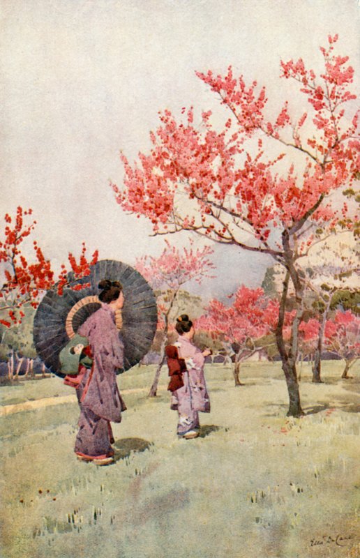 Flor de Pêssego (cor litho) de Ella Du Cane