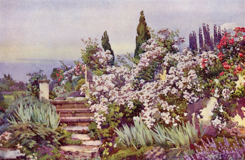 Os Passos de Jardim (cor litho) de Ella Du Cane