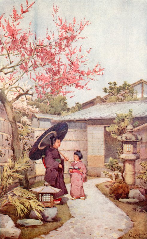 O Kobai Plum Blossom (lito colorido) de Ella Du Cane
