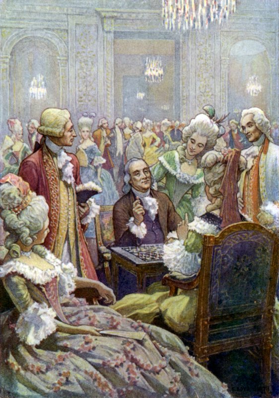 Benjamin Franklin na corte de Louis XVI de Elmer Boyd Smith