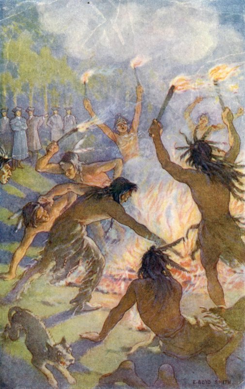 À noite, ouvindo um grande barulho entre eles, os comissários saíram para ver qual era o problema. de Elmer Boyd Smith