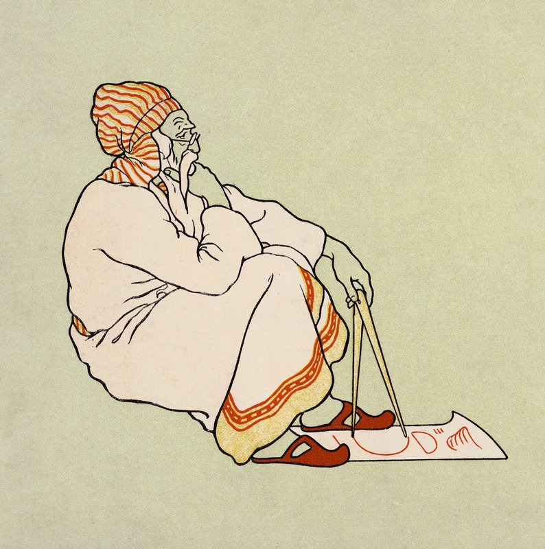 A Arca de Noé: O desenhador (litografia a cores) de Elmer Boyd Smith