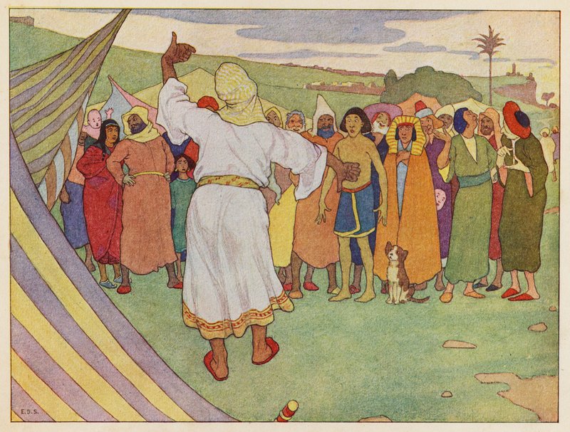 A Arca de Noé: O aviso (litografia a cores) de Elmer Boyd Smith