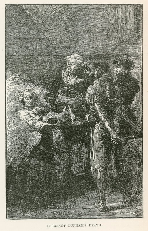 A morte do Sargento Dunham (gravura) de Elviro Michael Andriolli