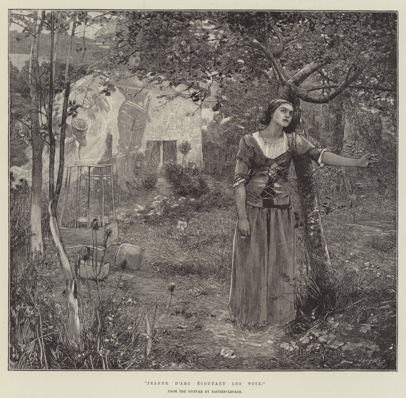 Joana d&39;Arc ouvindo as vozes de Emile Bastien Lepage
