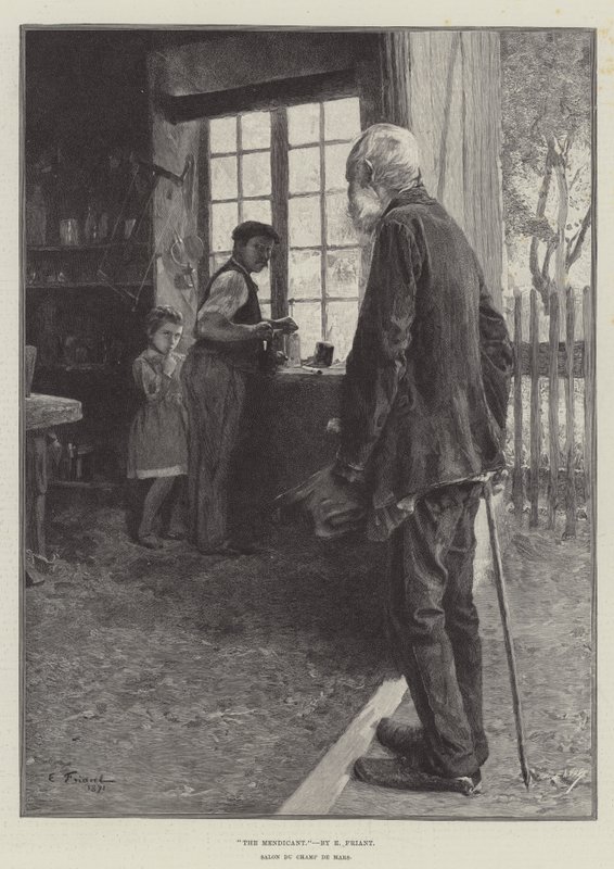 O mendicante de Emile Friant