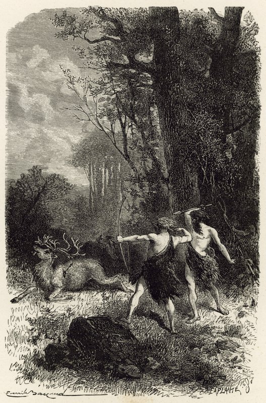 Caça em tempos de renas de Emile Antoine Bayard