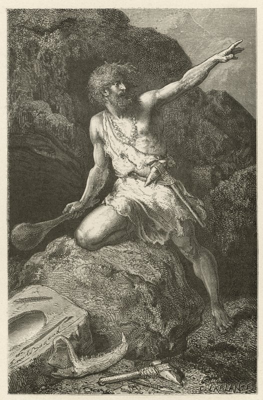 O homem na hora da pedra polida de Emile Antoine Bayard