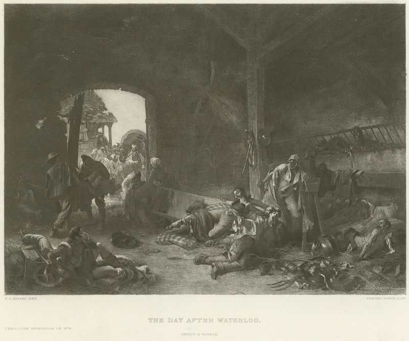 O dia depois de Waterloo (gravura) de Emile Antoine Bayard