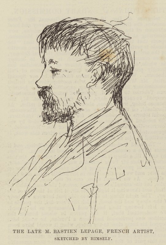 O falecido M Bastien Lepage, artista francês de Emile Bastien Lepage