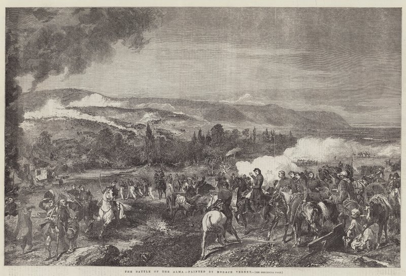 A Batalha de Alma de Emile Jean Horace Vernet