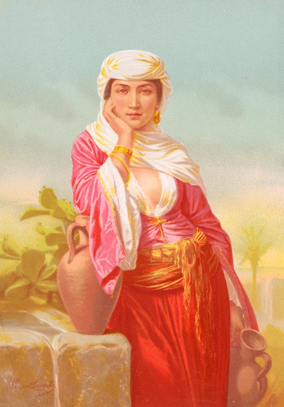 A mulher de Samaria de Emile Jean Horace Vernet