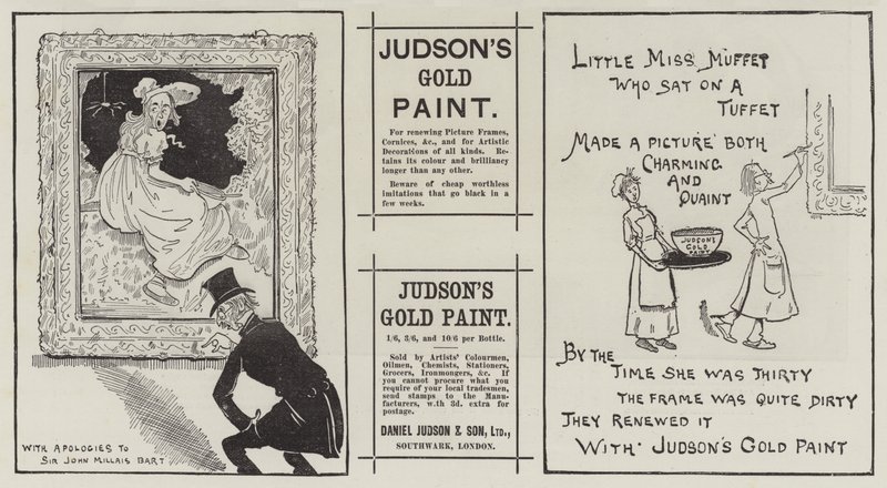 Anúncio, Pintura de Ouro de Judson de English School