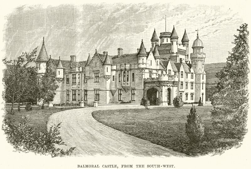 Castelo de Balmoral, do sudoeste de English School