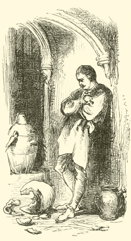 Bernard Palissy, oleiro huguenote, com panela quebrada de English School
