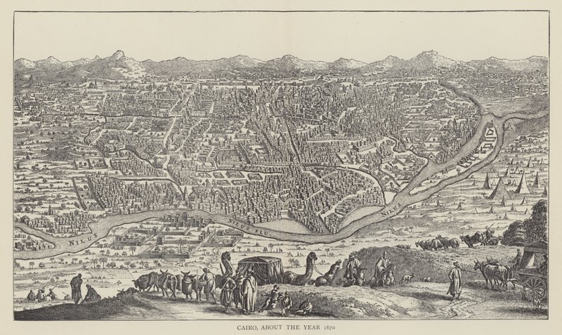 Cairo, por volta do ano 1670 de English School