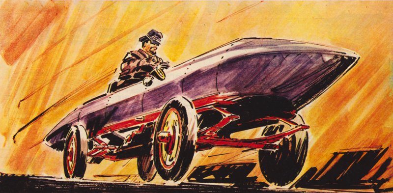 Camille Jenatzys La Jamais Contente, o primeiro carro de corrida a empregar racionalização de English School