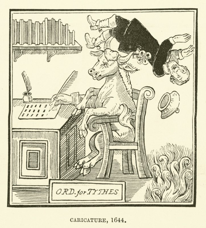 Caricatura, 1644 de English School