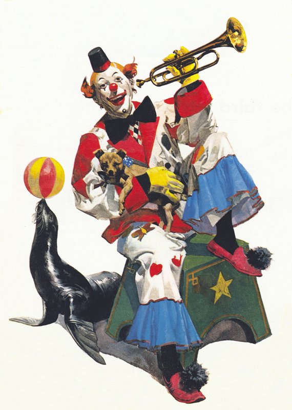 Palhaço no circo de English School