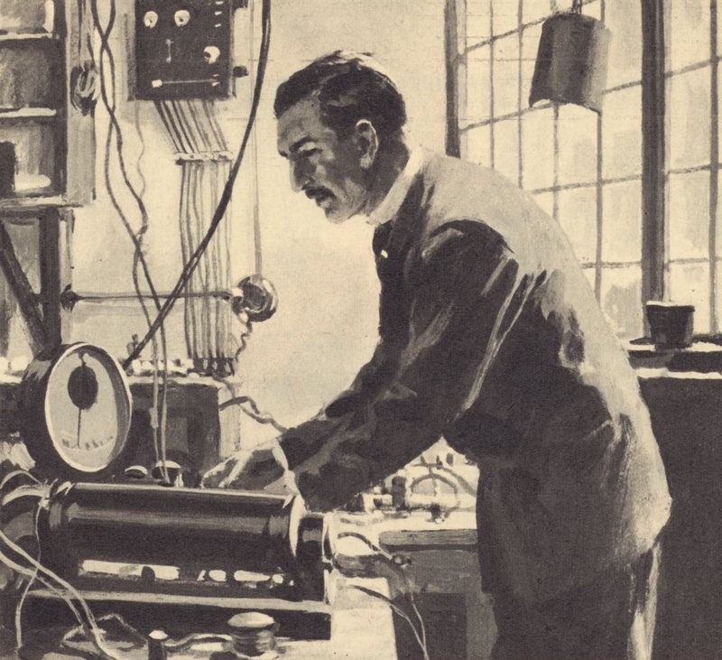 Os primeiros experimentos de Ernest Rutherford foram realizados em um galpão de estanho de 60 pés de comprimento de English School