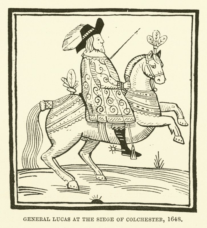 General Lucas no cerco de Colchester, 1648 de English School